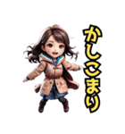 仮装女子in大阪 ちびキャラお仕事編（個別スタンプ：36）