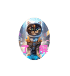 キュートな花ちゃん（3DキャットVer.）（個別スタンプ：4）