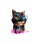 キュートな花ちゃん（3DキャットVer.）（個別スタンプ：8）