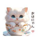 スイーツもふねこの癒しスタンプ2（個別スタンプ：1）