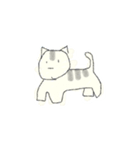 シンプルな水彩猫スタンプ（個別スタンプ：2）
