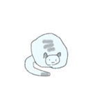 シンプルな水彩猫スタンプ（個別スタンプ：12）