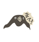 たまに怖い顔をするアデリーペンギン2（個別スタンプ：7）