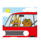 お出かけこんすけ＆たぬ吉（個別スタンプ：8）