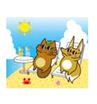 お出かけこんすけ＆たぬ吉（個別スタンプ：9）