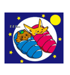 お出かけこんすけ＆たぬ吉（個別スタンプ：14）