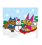 お出かけこんすけ＆たぬ吉（個別スタンプ：16）