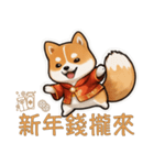 財柴招財団：ワンワン富を招こう！（個別スタンプ：3）