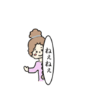 カーリーヘアガール（個別スタンプ：22）