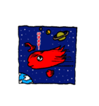 キモイキャラクター（ブラック）（個別スタンプ：5）