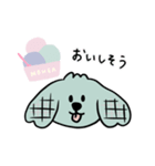 いぬちゃんモヘアくんとアイスクリーム（個別スタンプ：1）