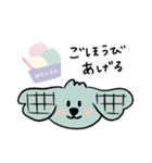 いぬちゃんモヘアくんとアイスクリーム（個別スタンプ：2）