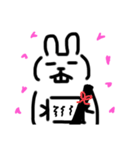 真顔Rabbit 春（個別スタンプ：4）