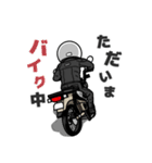 ベージュのミニバイクでGO！（個別スタンプ：24）