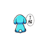すねたり照れたり後ろ向きが可愛い動物達AI（個別スタンプ：17）
