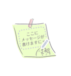 文が書き込める♥猫ねこメモ帳・紙フレーム（個別スタンプ：3）