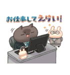 しろとくろ ぱーと28 えらい！（個別スタンプ：11）