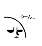 [りがお絵]どんより顔（個別スタンプ：33）