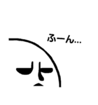 [りがお絵]どんより顔（個別スタンプ：34）