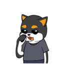 ねえねえ教えてくれる？って黒柴犬が聞く（個別スタンプ：25）