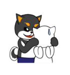 ねえねえ教えてくれる？って黒柴犬が聞く（個別スタンプ：30）