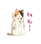 アニメ顔猫さん愛されスタンプ♡〜三毛猫〜（個別スタンプ：10）