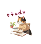 アニメ顔猫さん愛されスタンプ♡〜三毛猫〜（個別スタンプ：21）