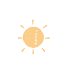 イラストと日常会話（個別スタンプ：1）