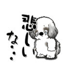 B＆W シーズー犬 『思わず本音がでちゃう』（個別スタンプ：25）