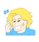 遅刻ハンサムくん（個別スタンプ：1）