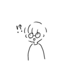 丸メガネさん（個別スタンプ：3）