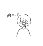 丸メガネさん（個別スタンプ：7）