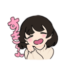 ゆるめの男女スタンプ（個別スタンプ：1）