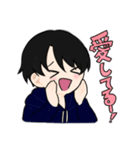 ゆるめの男女スタンプ（個別スタンプ：2）