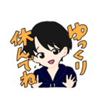 ゆるめの男女スタンプ（個別スタンプ：15）