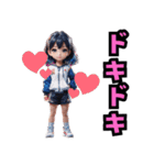 仮装女子 ちびキャラお仕事編+ファンタジー（個別スタンプ：14）