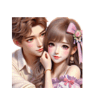 甘い愛/愛について語る/深い愛/良い気分（個別スタンプ：1）