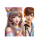 甘い愛/愛について語る/深い愛/良い気分（個別スタンプ：21）