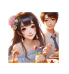 甘い愛/愛について語る/深い愛/良い気分（個別スタンプ：22）