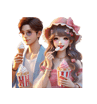 甘い愛/愛について語る/深い愛/良い気分（個別スタンプ：25）