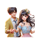 甘い愛/愛について語る/深い愛/良い気分（個別スタンプ：35）