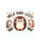 good luckハロー♡ハリネズミ（個別スタンプ：6）