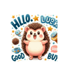 good luckハロー♡ハリネズミ（個別スタンプ：7）