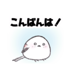 シマエナガのもふりちゃん 挨拶スタンプ（個別スタンプ：3）