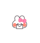 勉強するうしゃぎ！！ピンク（個別スタンプ：21）