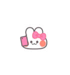 勉強するうしゃぎ！！ピンク（個別スタンプ：22）