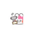 勉強するうしゃぎ！！ピンク（個別スタンプ：28）