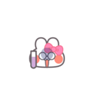 勉強するうしゃぎ！！ピンク（個別スタンプ：36）
