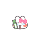 勉強するうしゃぎ！！ピンク（個別スタンプ：37）