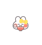 勉強するうしゃぎ！！黄色（個別スタンプ：10）